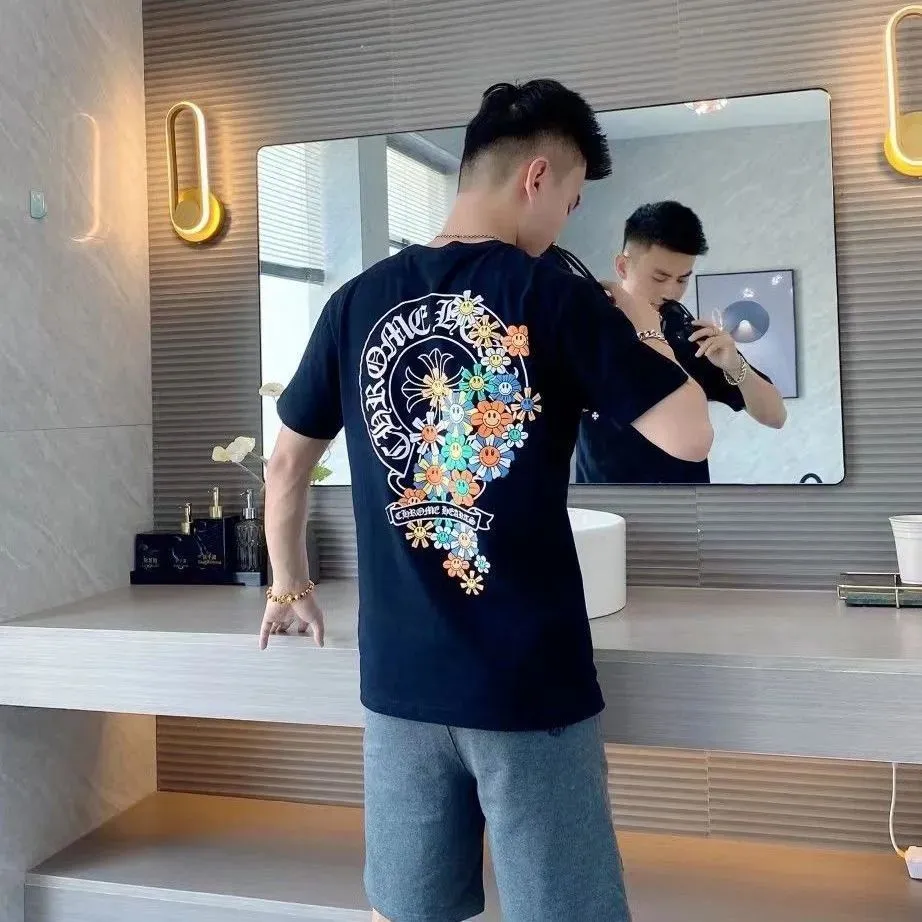 トレンド カッコイイ 合わせやすい カジュアル ラウンドネック 半袖 Tシャツ