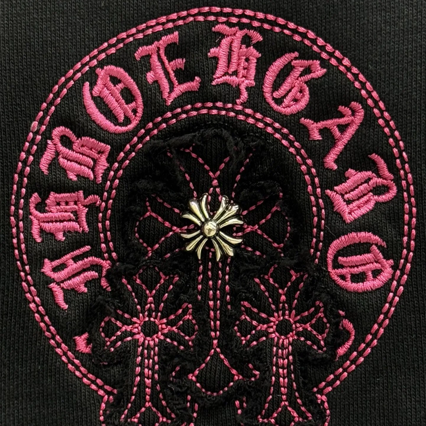 『S-XL』新作 クロス 蹄型 クロムハーツ サンスクリット 立体パッチ刺繍 カジュアル5分パンツ ショーツ