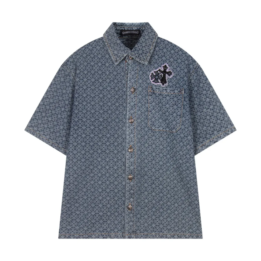 『S-XL』 新作 超人気商品 おしゃれ  折り襟 シングルブレスト  プリント Ｔシャツ