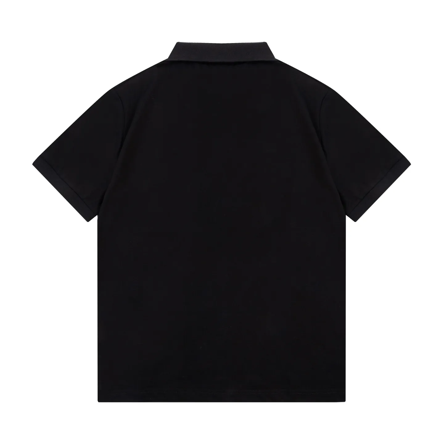 『S-2XL』サイド 赤 ストライプ レター プリント カスタム 三角 レザー パッチ ロゴ カジュアル ポロシャツ 半袖