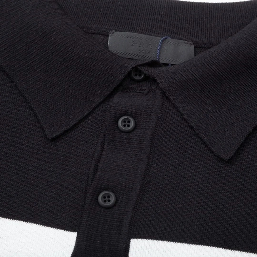 『M-3XL』絶対欲しい おすすめ レトロ 日常 ニット生地 折り襟 2カラー メンズ Ｔシャツ