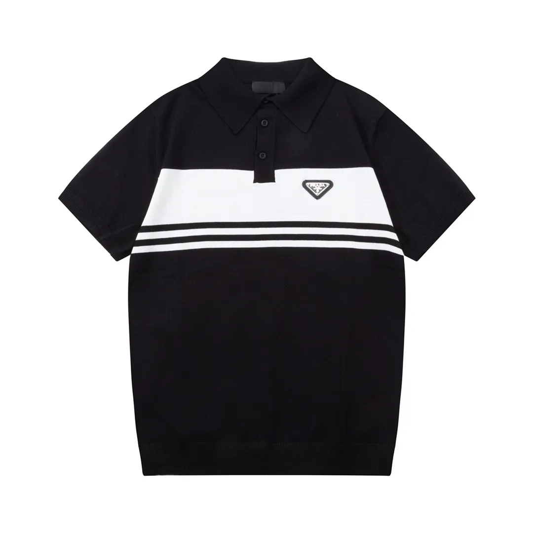 『M-3XL』絶対欲しい おすすめ レトロ 日常 ニット生地 折り襟 2カラー メンズ Ｔシャツ